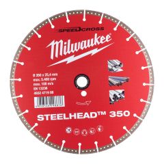 Milwaukee 4932471988 Steelhead 350 Lama diamantata per metallo 350 x 25,4 mm