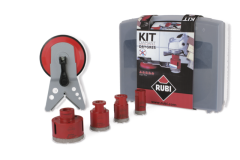 Rubi 50917 Kit DRY GRES Set di punte a secco M14 28/35/43/68 mm