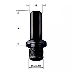 CMT 511.270.01 Albero cilindrico con cuscinetto a vite esterno 27 mm, albero 10x20 destro