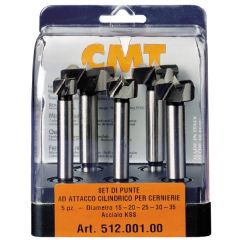 CMT 512.001.00 Set di 5 punte per cerniere cilindriche SP, destra