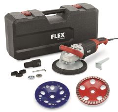 Flex-tools 513482 LD 24-6 180, Kit levigatrice per calcestruzzo Turbo-Jet 180 mm + levigatrice diamantata PKD-Jet 180 mm