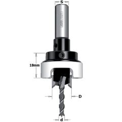 CMT 515.412.11A Svasatura con impostazione della profondità 12 mm, gambo 10 mm, D3: 4 mm