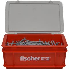 Fischer 523727 Tassello per chiodi N 6 x 60/30 S BOX con testa svasata 400 pezzi