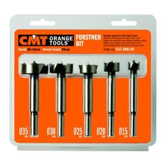 CMT 537.000.05 Set di 5 punte a forchetta con gambo cilindrico da 1/4" a 1".