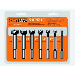 CMT 537.000.07 Set di 7 punte a forchetta con gambo cilindrico da 1/4" a 1".