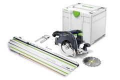 Festool 576172 HKC 55 EB-Basic-FSK420 Accu Pendulum Logging Saw 18V + FSK420 Cut-off Rail escl. batterie e caricabatterie