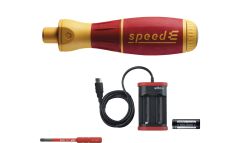 Wiha 590T401 e-screwdriver starter set speedE® I electric 4 pz. incl. slimBit, batteria e caricatore USB