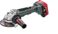 Metabo 613075660 WPB 18 LTX BL 125 Smerigliatrice angolare rapida 18V 5,5Ah LiHD con interruttore a paletta