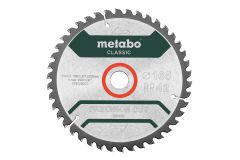 Metabo Lama da taglio di precisione per legno Classicl 165 x 20 Z42 WZ 5° 628026000