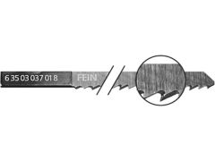 Fein 63503037018 Lame per seghetto alternativo Legno Lunghezza 88 mm Distanza tra i denti 3 mm per Fein AST 5 pezzi