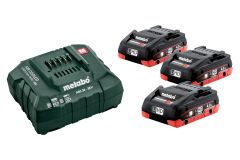 Metabo 685132000 Pacco batteria 3 x 18V LiHD 4.0Ah + 1 x caricatore ASC 30-36 V