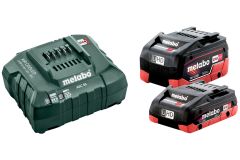 Metabo 685160000 Pacco batteria 1 x 18V LiHD 4,0Ah + 1 x 18V LiHD 5,5Ah + 1 x caricabatterie ASC 55