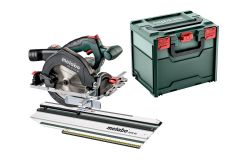 Metabo KS 18 LTX 57 sega circolare a batteria 18V senza batterie e caricabatterie + guida di taglio KFS 44 691195000