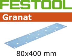 Festool 497157 Fogli abrasivi grana 40 Granat 50 pz STF 80x400 P40 GR/50