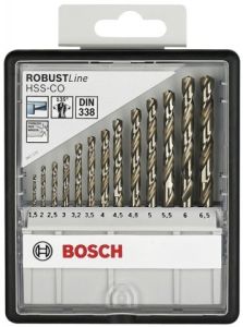 Bosch DIY 2607019926 Set di punte per metallo HSS da 13 pezzi Robustline