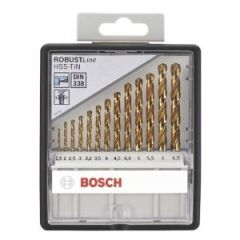 Bosch DIY 2607010539 Set di 13 punte per metallo HSS-Stagno Robustline