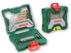 Bosch DIY 2607019324 Set da 30 pezzi con punte da trapano, punte, portapunte e svasatori in una pratica custodia