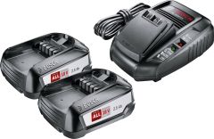 Bosch DIY 1600A011LD Set di avviamento PBA 18 volt 2,5 Ah Li-ion + caricatore