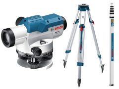 'Bosch Professional GOL20D Strumento a bolla d''aria + treppiede BT160 + righello di misura GR500 061599404R'