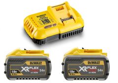 DeWalt DCB118X2-QW Kit di avviamento FlexVolt - 2 batterie FlexVolt 54V 9,0Ah Li-Ion + caricatore rapido DCB118