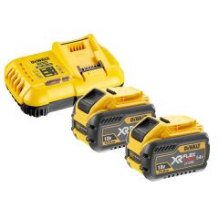 DeWalt DCB118Y2-QW Kit di avviamento FlexVolt - 2 batterie FlexVolt 54V 12,0Ah Li-Ion + caricatore rapido DCB118