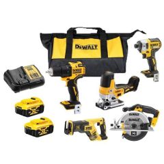 DeWalt DCK501P2 Set combinato da 5 pezzi 18V 2 x 5.0Ah Li-Ion + 5 anni di garanzia del rivenditore!