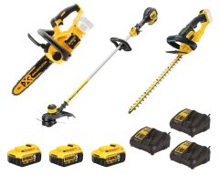 DeWalt DCM561P3SET 3 pezzi DCM563 tagliasiepi - DCM565 motosega - DCM561 tagliaerba 18V 3 x 5,0Ah Li-Ion + 3 caricabatterie + 5 anni di garanzia del rivenditore Ora con radio DCR019 in omaggio