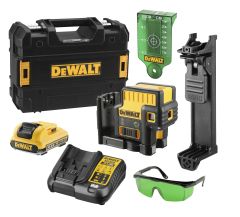 DeWalt DCE085D1G-QW DCE085D1G Laser autolivellante a 5 punti a raggio verde 10,8V 2,0Ah XR Li-Ion