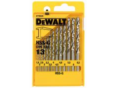 DeWalt DT5922-QZ DT5922 Set di punte HSS-G da 13 pezzi in scatola di plastica