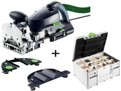 Festool 574320 DF700XL-Set1 Fresatrice Domino DF700EQ-Plus+ DOMINO DF700 XL systainer assortiti DS/XL + LA-DF Battuta a lista + RA-DF Battuta rotonda