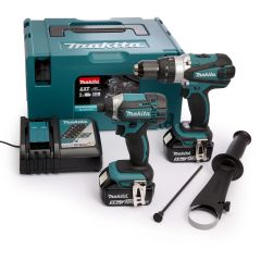 Makita DLX2145TJ Comboset 18V 5,0 AH Li-ion DHP458 Trapano a percussione a batteria + DTD152 Trapano a percussione in M-Box