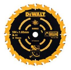 DeWalt DT10302-QZ DT10302 Lama circolare HM 184 x 16 x 24T per legno/MDF