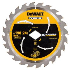 DeWalt DT40270-QZ Lama da taglio 190 mm con foro 24T a forma di diamante per DCS577