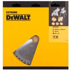 DeWalt DT4320-QZ DT4320 Lama HM 216 x 30 x 48T a denti alternati, negativo 5