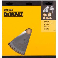 DeWalt DT4352-QZ DT4352 Lama HM 250 x 30 x 60T trapezoidale, negativa a 5°