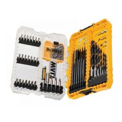 DeWalt DT70758-QZ DT70758 Set di punte e trapani Extrem da 57 pezzi Valigetta rigida