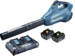 Makita DUB362PG2J 2 x soffiatore da 18 volt 6,0Ah Li-Ion + incl. 2 x batteria + caricabatterie duo