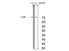 Dutack 5134028 SKN12 Minibrad zincato 15 mm 5000 pezzi