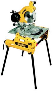 DeWalt DW743N-QS DW743N combinazione di sega da banco, troncatrice e troncatrice da 250 mm