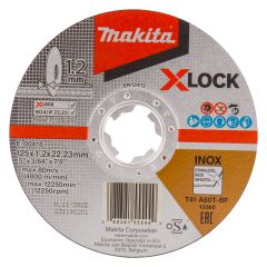 Makita E-00418 Disco da taglio X-LOCK 125x1,2x22,23mm acciaio inox 10 pezzi