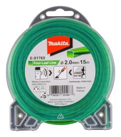 Makita E-01769 Linea di taglio verde 2 mm x 15 mtr per decespugliatori