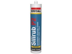 Soudal 115962 Sigillante siliconico Silirub P2 Bianco Ral 9010 - 310ml