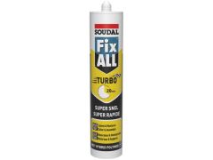 Soudal 124806 Sigillante di montaggio Fix - Tutti i Turbo Nero 290ml