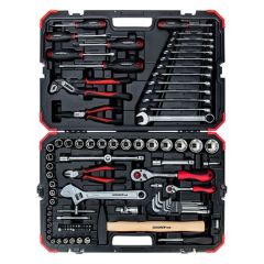 Gedore RED R46003100 Set di chiavi a bussola da 100 pezzi da 1/4" + 1/2"