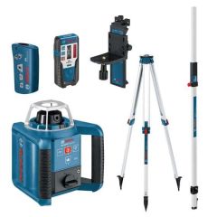 Bosch Professional GRL300HV Set laser di rotazione + treppiede BT170 + asta di misura GR240 061599405U