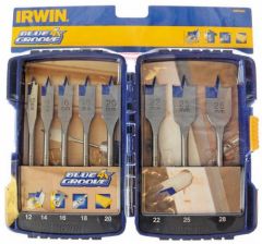 Irwin 10507603 Set di punte per trapano a velocità 4X Blue Groove 8-Piece