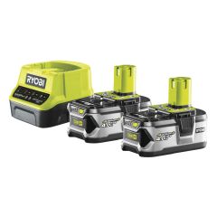 Ryobi 5133003363 RC18120-240 2x Batteria One+ 18 Volt 4,0 AH Li-ion + Caricabatterie