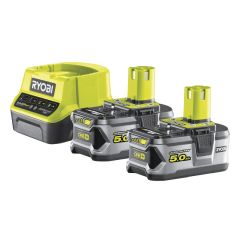 Ryobi 5133003364 RC18120-250 2 x batteria One+ 18 volt 5,0 Ah Li-ion