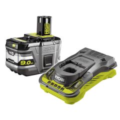 Ryobi 5133004421 RC18150-190 Batteria One+ 18 Volt 9,0 Ah Li-ion + Caricabatterie