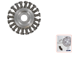 'Rotec 798.0205 Spazzola rotonda 22,2 115 x 0,5 mm filo d''acciaio ritorto'